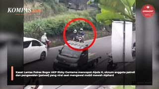 Motor pengawalan hadang pengendara umum
