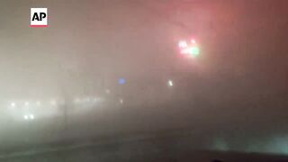 Video shows a tornado passing by in Missouri.