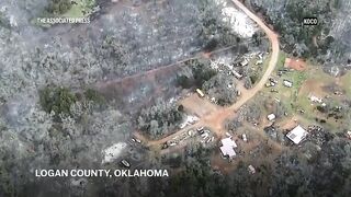 Nearly 300 homes damaged or destroyed by wildfires in Oklahoma, Gov. Stitt says.