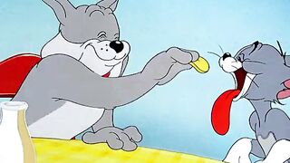 Tom and Jerry drink a milk ????