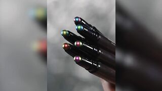 CHARMACY 2 In 1 Multi chrome Eyeshadow Sticks High Pigmented Glitter Eyeshadow Waterproof Eye Shadow Pen Metallic Makeup 6 Color.