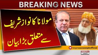 Maulana's statement on Nawaz Sharif