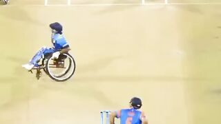 India vs srilanka wheelchair cricket match !2025
