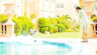 Bilal Sadaf _ Meerab Murtasim Swimming pool scene_wahajali _mayaali_yumnazaidi