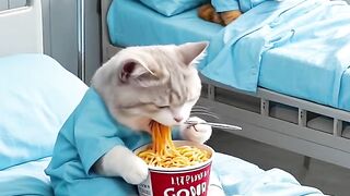 Cats video in hospital