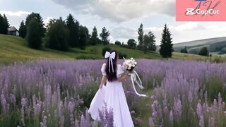 Princess with flowers