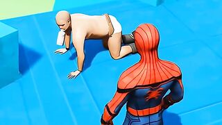 Spider man Kicking