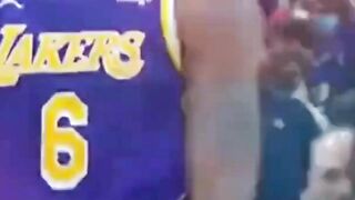 NBA player reaction after the shot