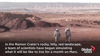 Scientists simulate life on Mars in Israel’s Ramon Crater.