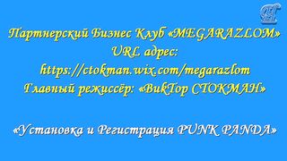 «Установка и Регистрация PUNK PANDA»