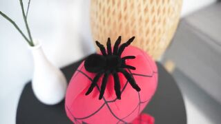 Spider Man Nerf Gun popping Balloons!  (spider-man in real life)