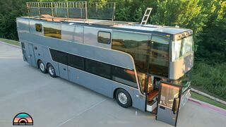 DIY Double Decker Bus tiny house conversion - Family of 8