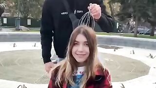 Head Organisms Girls Head Massage Prank
