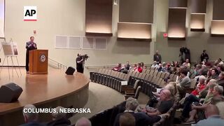 Republican Rep. Mike Flood faces angry crowds in Nebraska.
