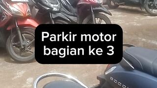 motorbike parking atmosphere