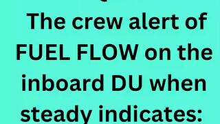 The crew alert of FUEL FLOW on the inboard DU when steady indicates: