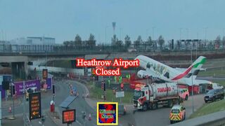 Heathrow Airport closed due to fire at London electrical substation