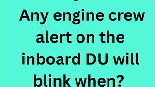 Any engine crew alert on the inboard DU will blink when?