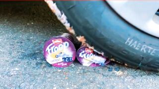 Experimentos Esmagadores! Carro vs Coisas Crocantes e Macias! Coca-Cola, Fanta, Mirinda, Mnt Dew