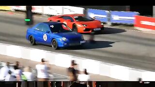 Drag race subaru impreza wrx vs lamborghini aventador lp700-4 #subaruvslamborghini #dragracing #dragracebattle #jdmcars #jdmlegends
