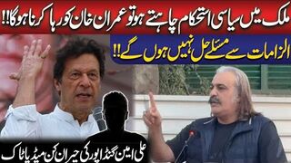Political Stability In Country, You Have To Release Imran Khan!! Ali Amin Surprising In Media Talk