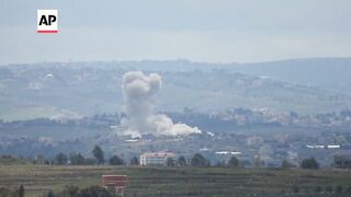 Two dead as Israeli airstrikes pound Southern Lebanon in retaliation for rockets fired on Israel.