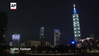 Hong Kong and Taipei mark Earth Hour by switching off lights.