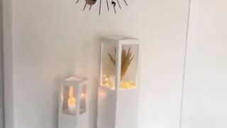 DIY Craft Stick and Cardboard Wall Mirror ????