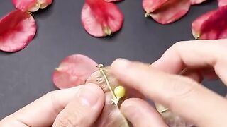 Handmade red roses for indoor decoration