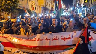 . مسيرة طنجة ترفع تحية مغربية لليمن المقاوم