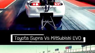 drag race toyota supra vs mitsubishi evolution #supravsevo #dragracebattle #dragracing #jdmperformance #jdmlegends #jdmbengkel