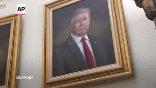 Trump portrait that the president disliked removed from Colorado's Capitol.