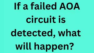 If a failed AOA circuit is detected, what will happen?