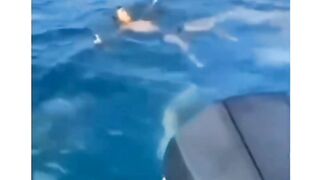 he swimming and relis something wrong