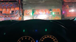 Beautiful seen of motorway with toyota