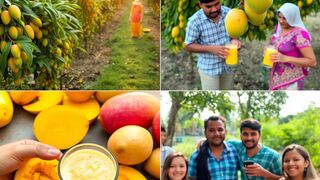 Sunrise in a Mango Orchard: From Tree to Glass!