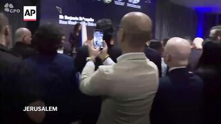 Netanyahu warns of rising antisemitism during conference in Jerusalem.
