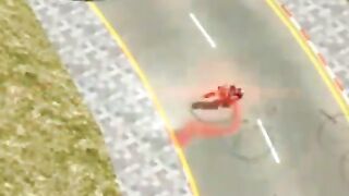 HONDA 125 STUNT IN ROAD