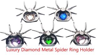 Universal Luxury Biling Diamond Metal Spider Ring Holder: Elevate Your Phone Experience with Style & Function