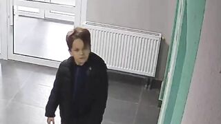 The case when the presence of a camera in the entrance can awaken people's conscience.