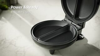 Elite Gourmet EOM205 Non-Stick Omelet, Frittata, Snack Pocket Maker, Gourmet Breakfast,