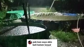 Kolam terkena air hujan, jangan panik, lakukan hal ini dulu
