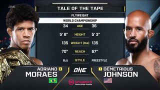 Demetrious Johnson ( USA ) VS Adriano Moraes ( Brazil) _ KNOCKOUT, MMA Fighting