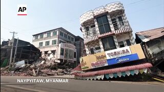 Extensive damage in the Myanmar capital after massive earthquake.