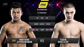 Rodtang jitmuangnon ( Thaïlande ).VS Tagir khalilov ( Russian )
