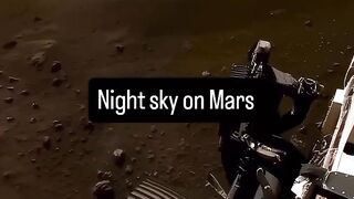 Beautiful Mars night sky View