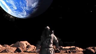Let's see how the moon sees the Earth.
