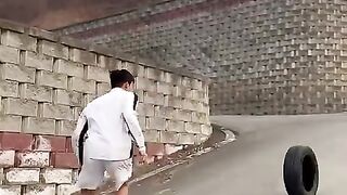Footwork on the uphill