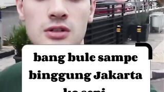 Bang bule syok Jakarta kosong pas lebaran