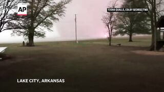 Violent storms spawn tornadoes in the South and Midwest.